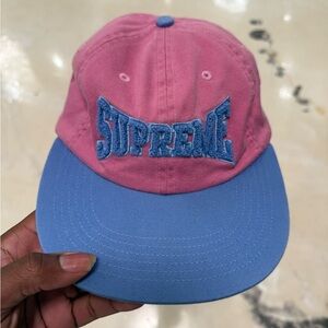 ‼️ITEM SOLD‼️ Supreme Two-Tone Pink and Blue adjustable Hat